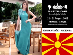 Miss Macedonia Top International Model 2016